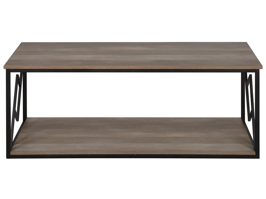 Coffee Table FORRES Brown/ Black