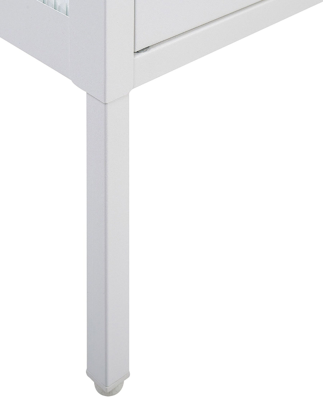 Damyah Steel Display Cabinet White