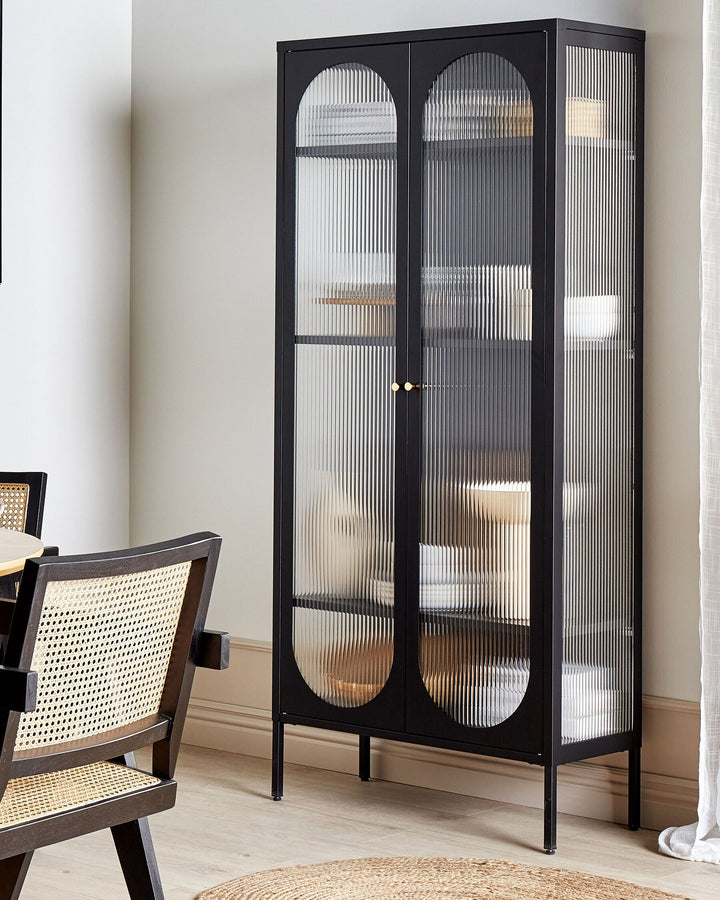Display Cabinet Foxton Metal Black