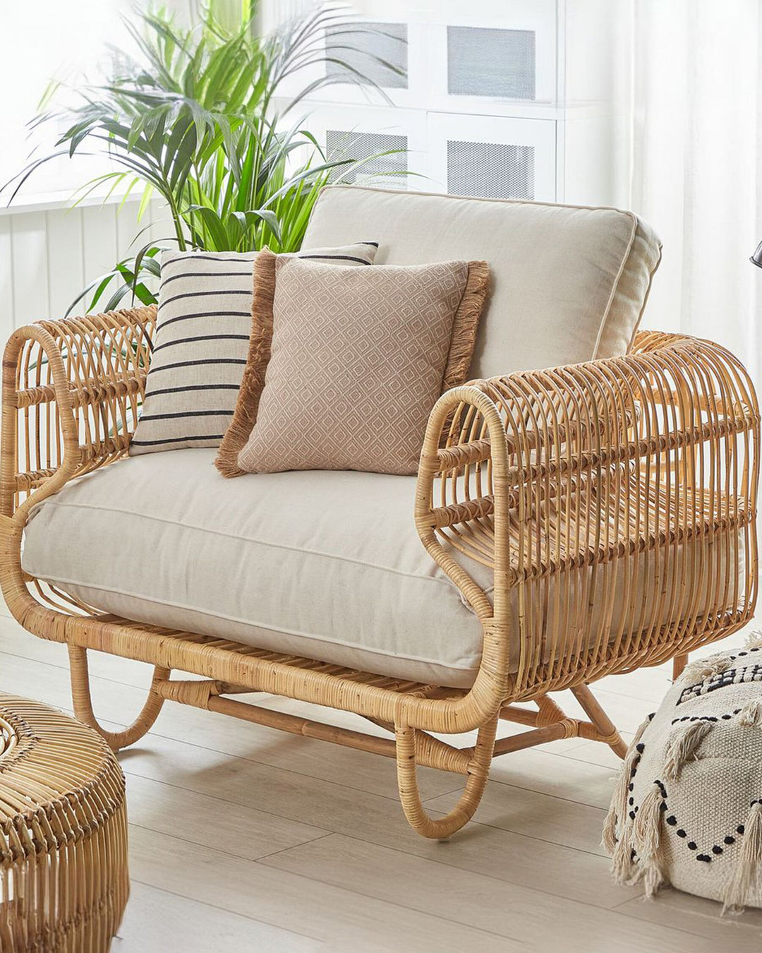 Dolcedo Rattan Armchair Beige