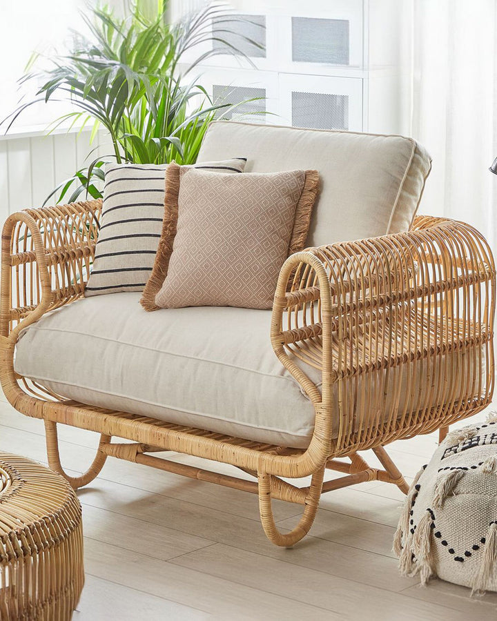 Dolcedo Rattan Armchair Beige