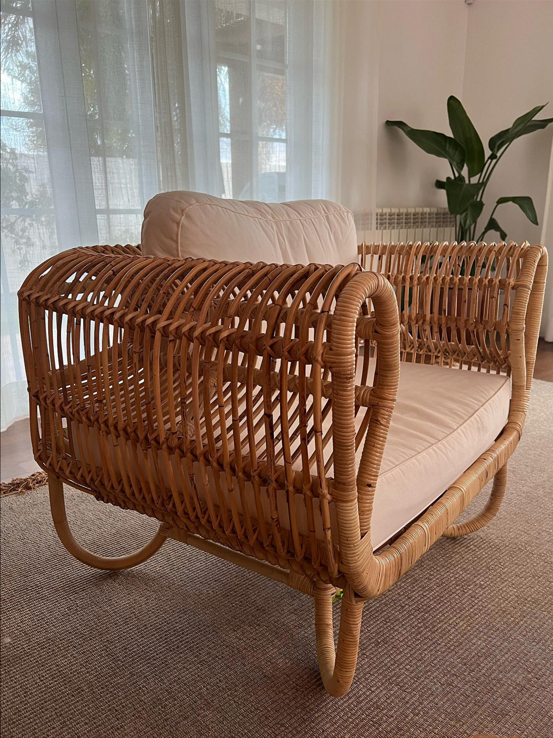 Dolcedo Rattan Armchair Beige