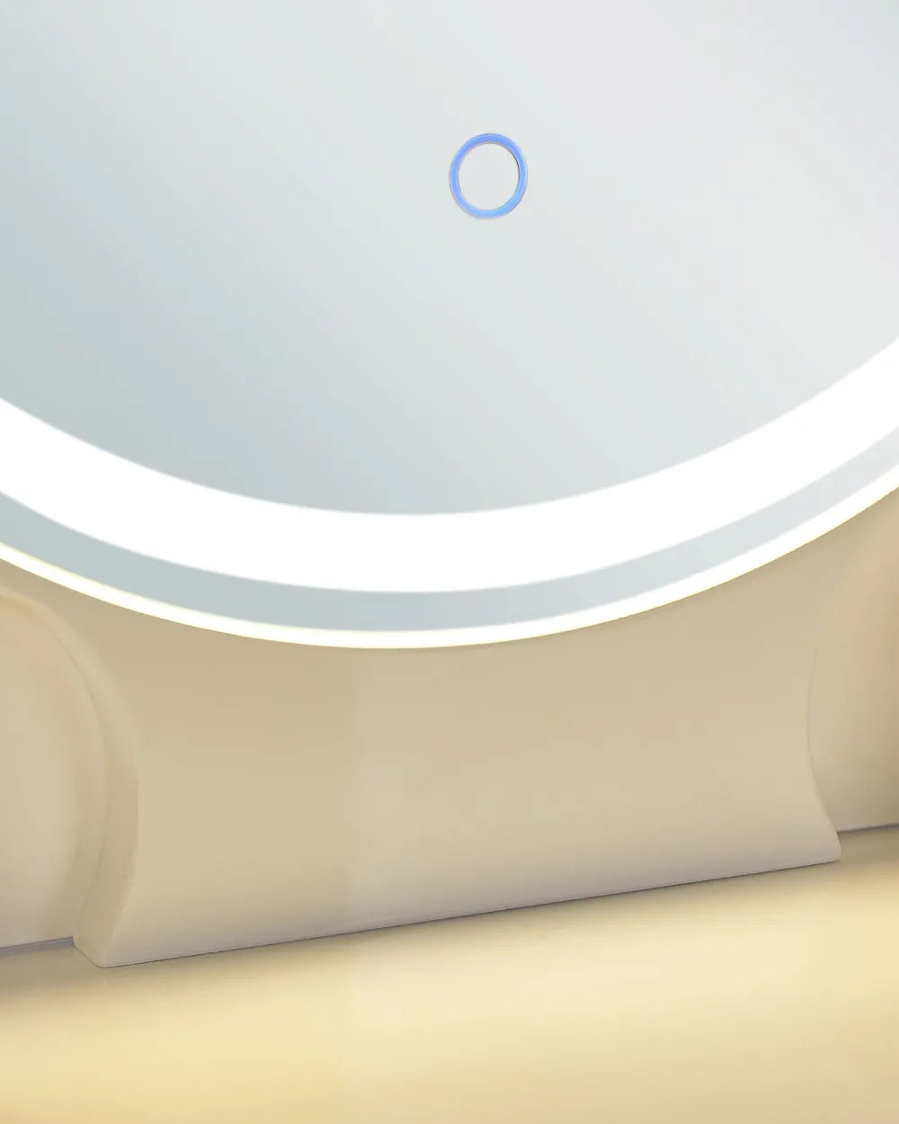 Dressing Table with Mirror and Stool White Averly