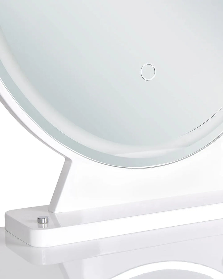 Dressing Table with Mirror and Stool White Elowen