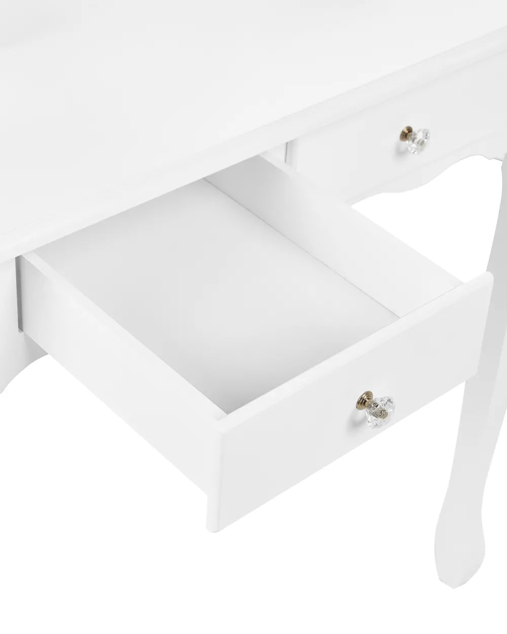 Dressing Table with Mirror and Stool White Remi