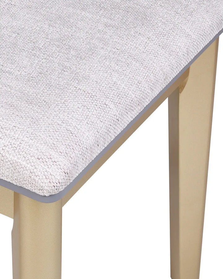 Dressing Table with Mirror and Stool Grey Bellora