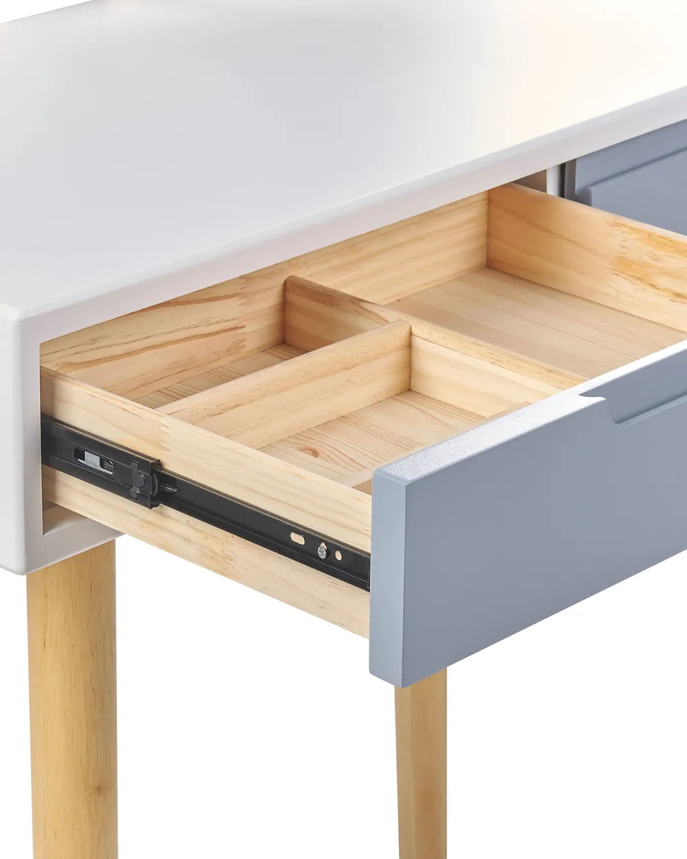 Dressing Table with Mirror and Stool White Zavyn