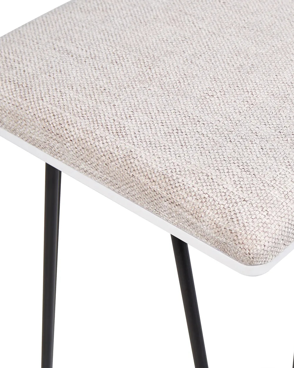 Dressing Table with Mirror and Stool White Veloura