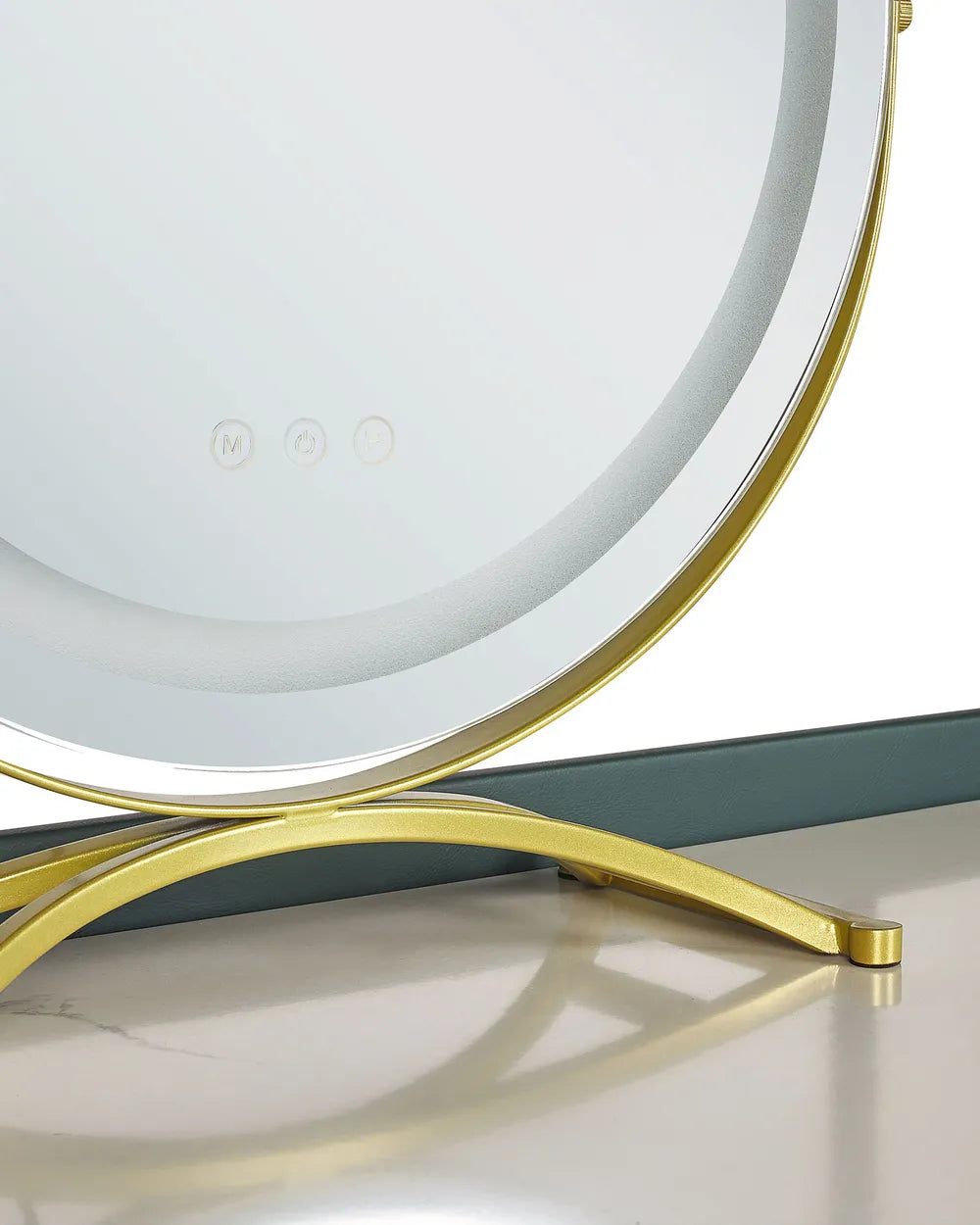 Dressing Table with Mirror and Stool Dark Green Emerelle