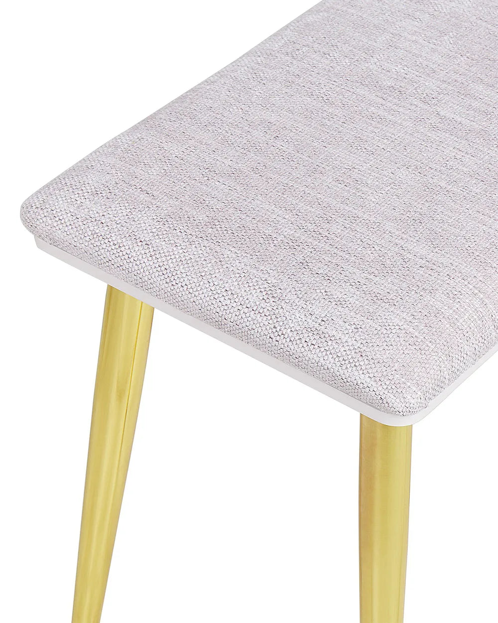 Dressing Table with Mirror and Stool White Fendra