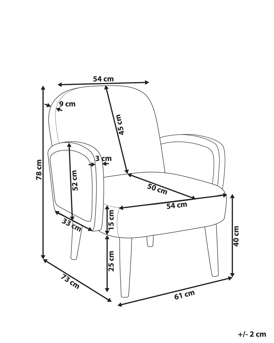 Dvenberg Armchair Black