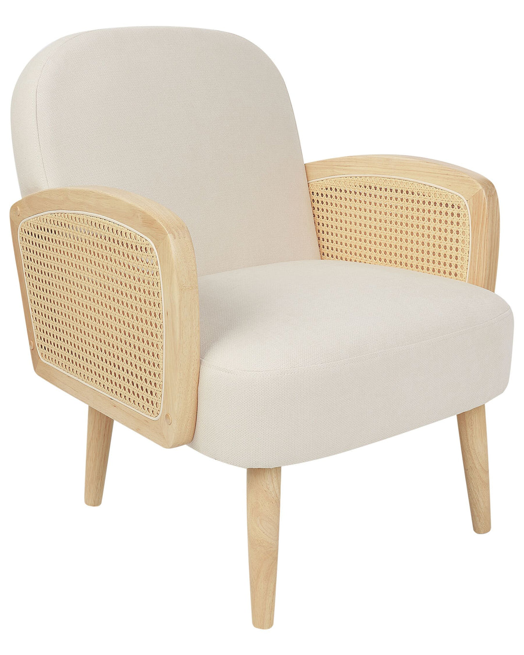 Dvenberg Armchair Fabric Light Wood