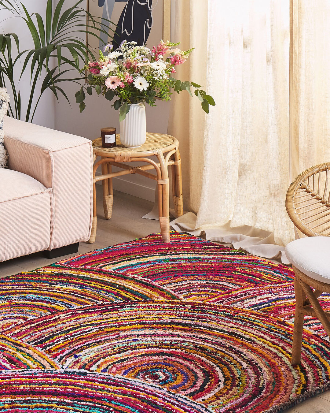 Kozan Cotton Area Rug 160 x 230 cm Multicolour