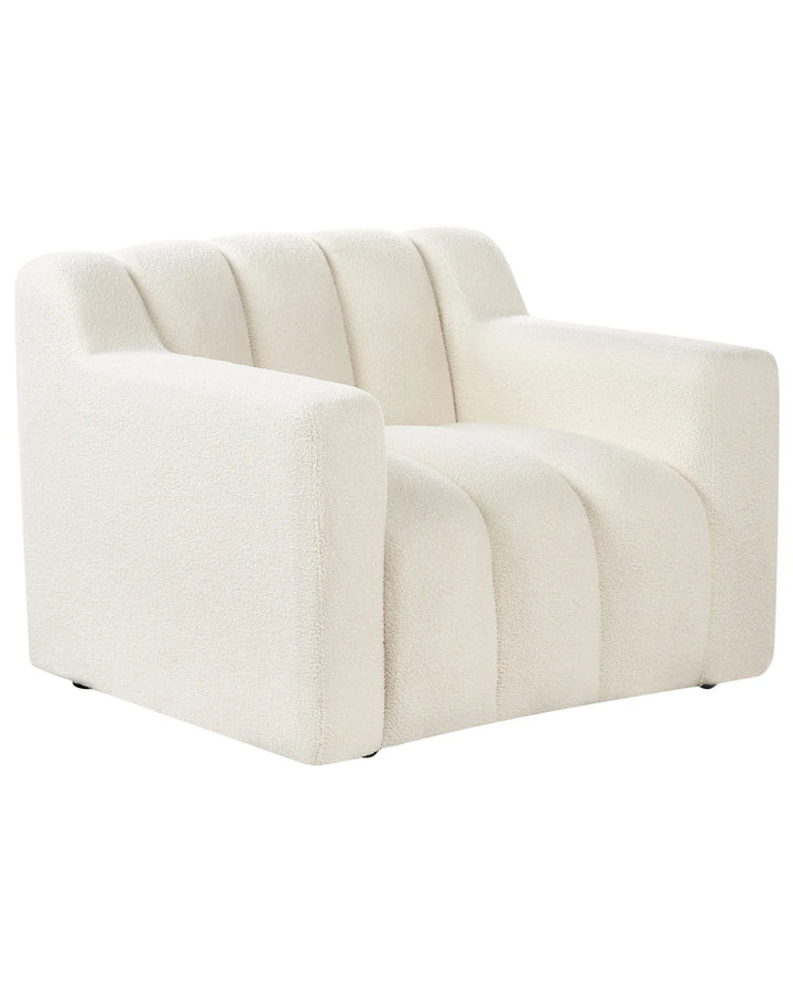 Armchair Boucle Off-White Allianah