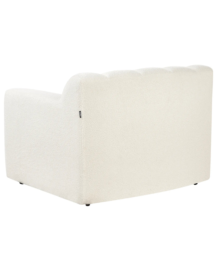 Armchair Boucle Off-White Allianah