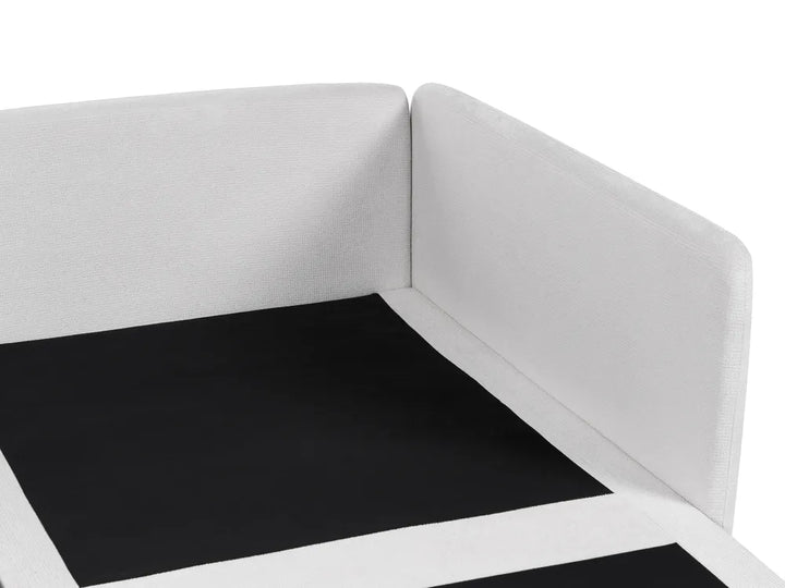 Modular Corner Sofa 3 Seater Fabric Light Grey Left Hand Nyhan