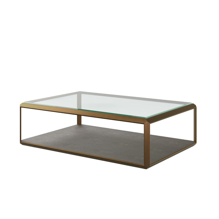 D.I.Designs Elmley Coffee Table Grey Faux Shagreen