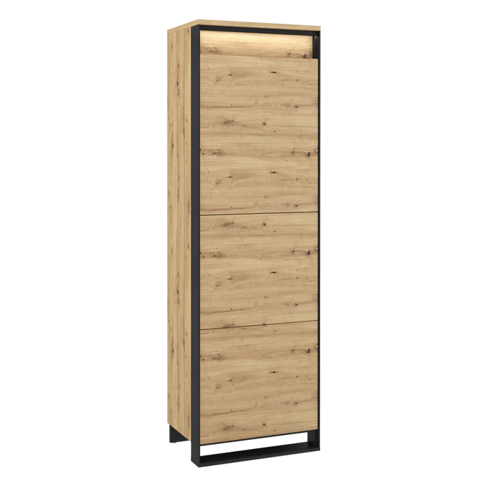 Modern Industrial Quant 02 Tall Cabinet- with LED Lighting