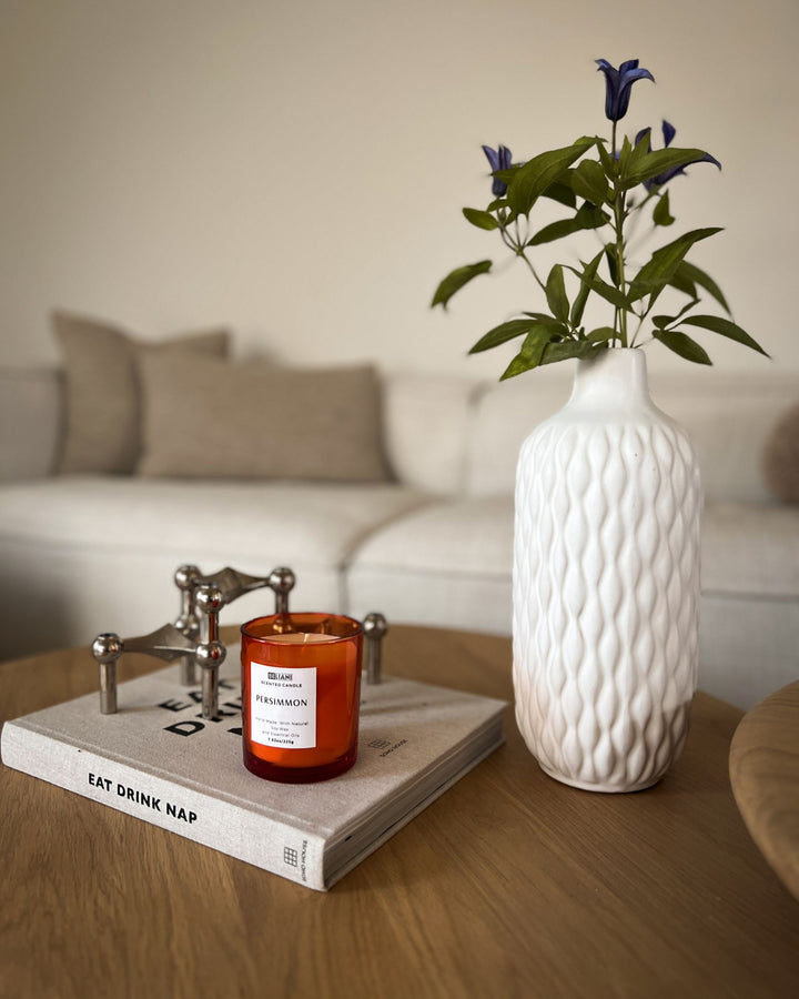 Emar Decorative Vase Stoneware 31 cm White