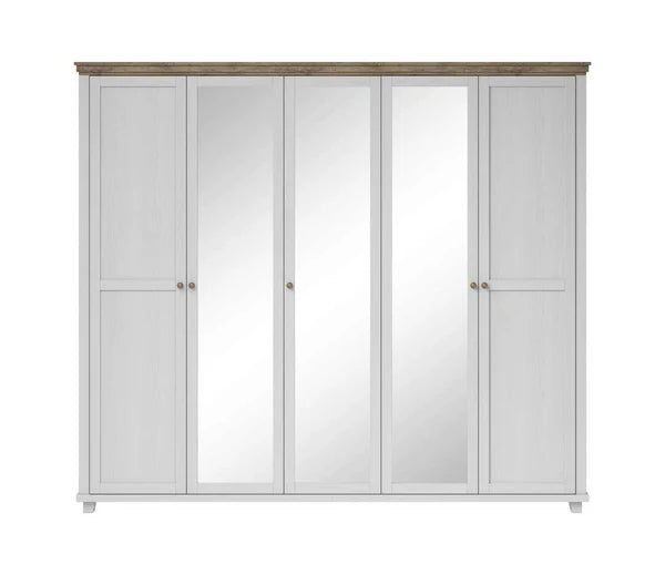 Evora 21 Hinged Wardrobe - Abisko Ash & Oak Lefkas Fusion