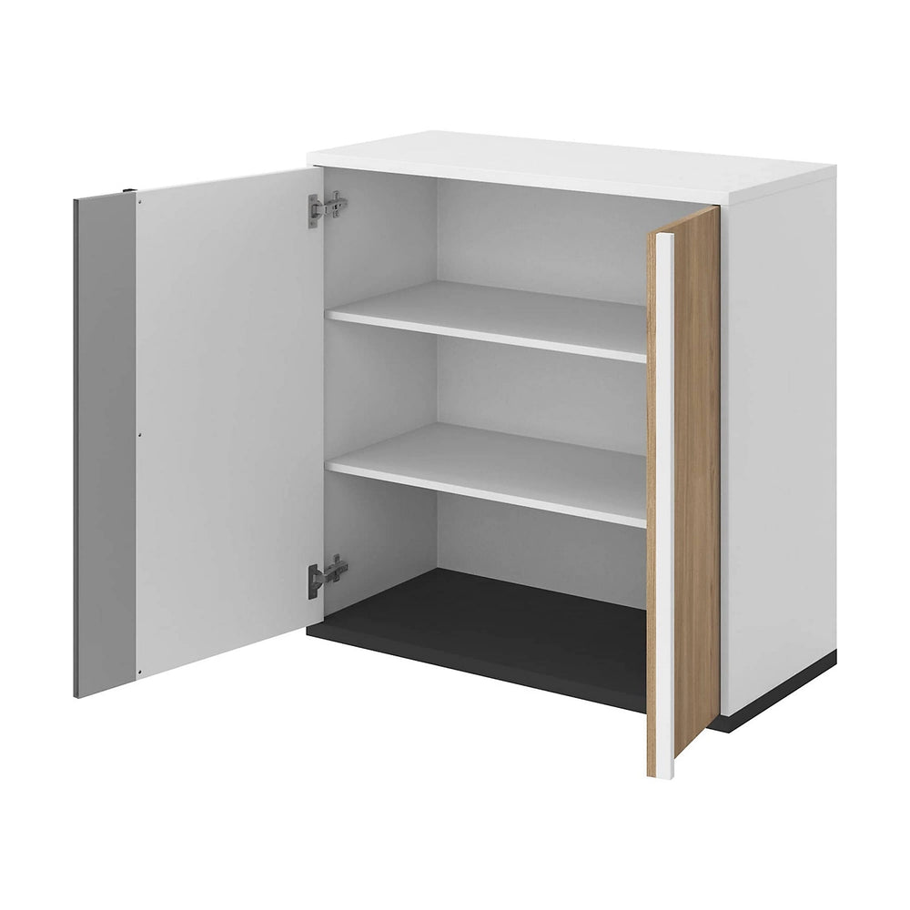 Modern Imola Sideboard Cabinet with Shelves in White Matt