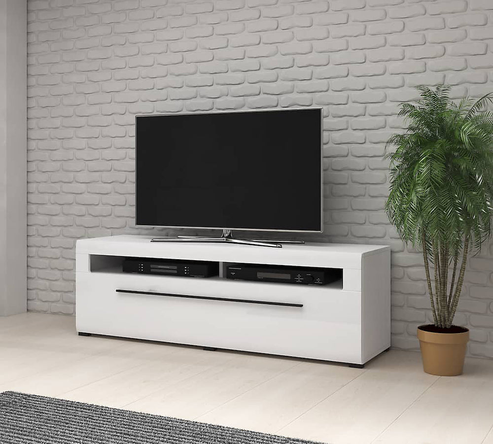 Tulsa Modern TV Cabinet in White Gloss