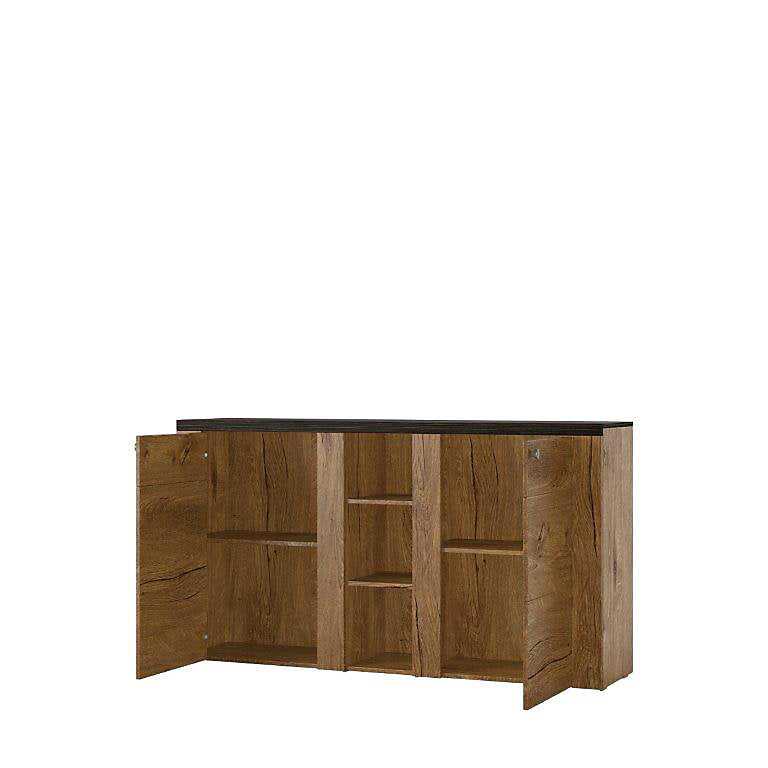 Chic Larona 26 Sideboard Cabinet 155cm Oak Satin & Touchwood