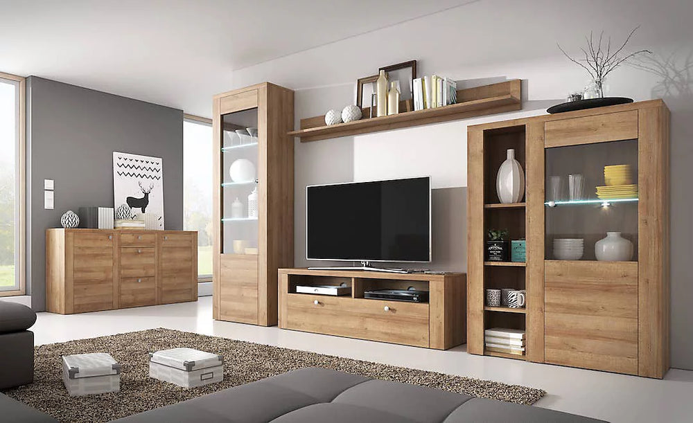 Larona 41 Elegant TV Cabinet 140cm in Oak Riviera