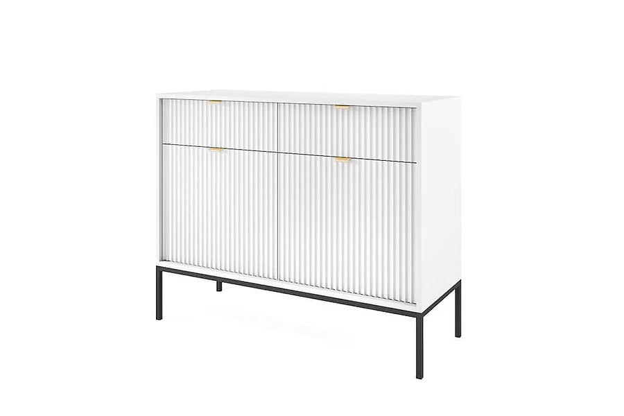 Nova Elegant Sideboard Cabinet in White Matt - Sleek Storage Solution