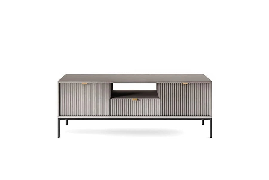 Nova TV Cabinet in Grey - Sturdy and Stylish Entertainment Centre