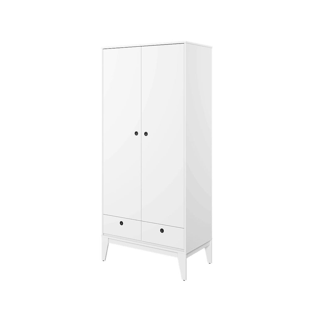 Femii FE-01 Two Hinged Door Wardrobe - Stylish Bedroom Storage Solution with Drawers