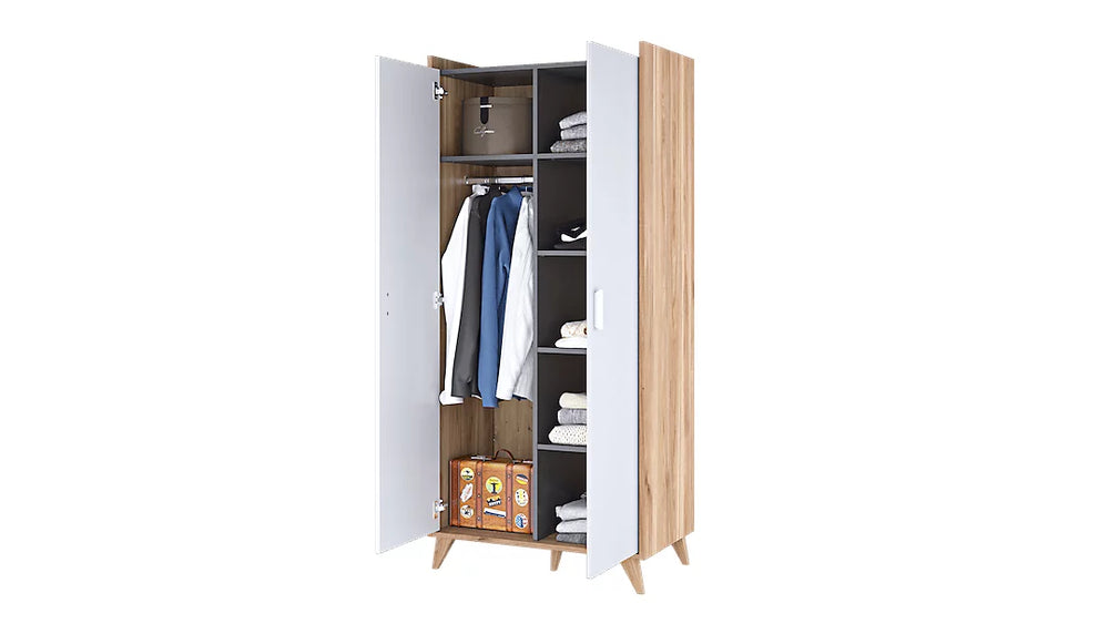 Mood-01 Modern and Spacious Hinged Door Wardrobe - Stylish and Functional Bedroom Furniture