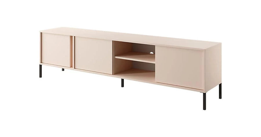 Chic Beige Dast TV Cabinet - Modern Entertainment Centre with Storage