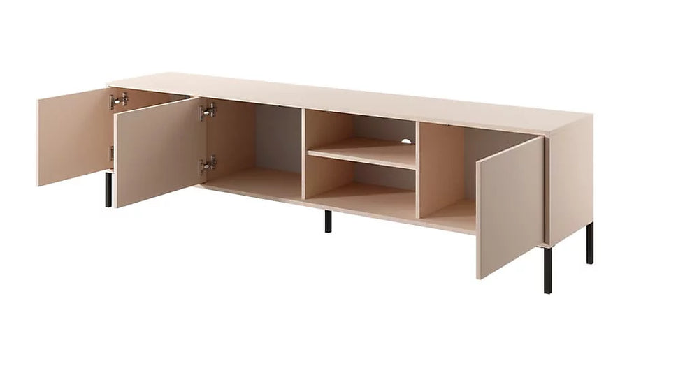 Chic Beige Dast TV Cabinet - Modern Entertainment Centre with Storage