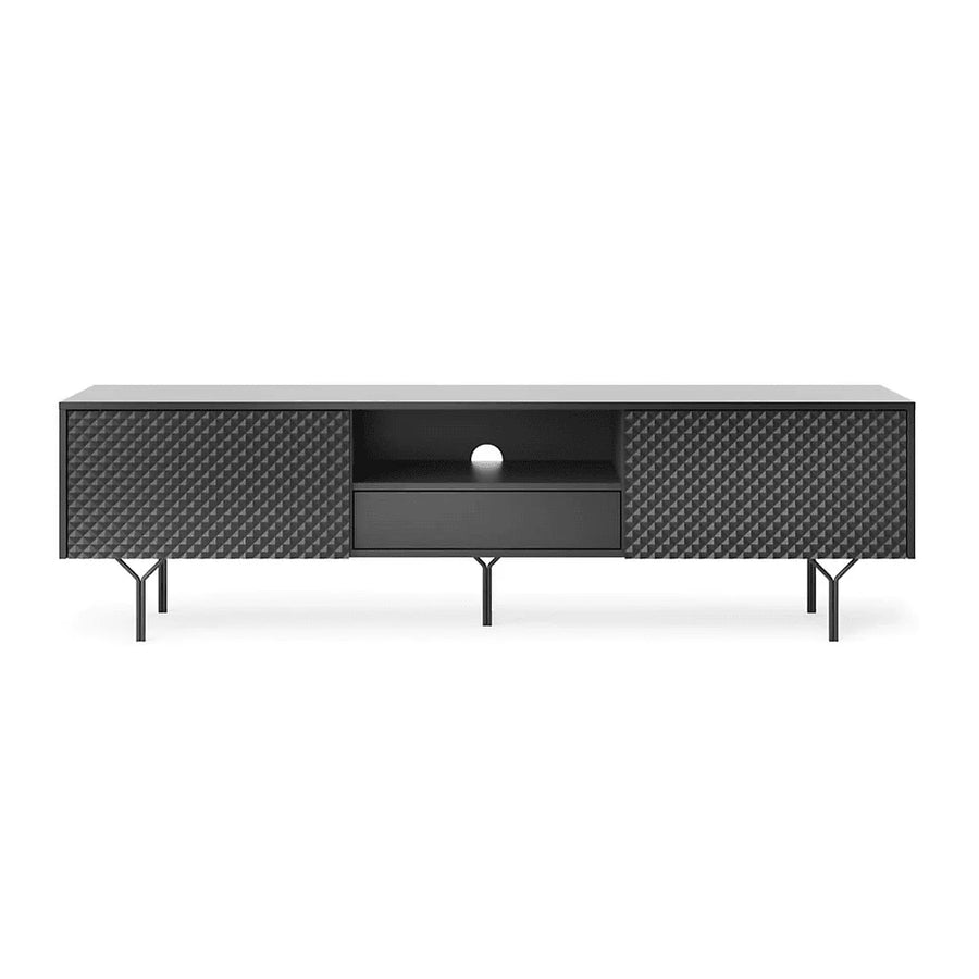 Elegant Raven TV Cabinet in Graphite - Stylish Entertainment Storage