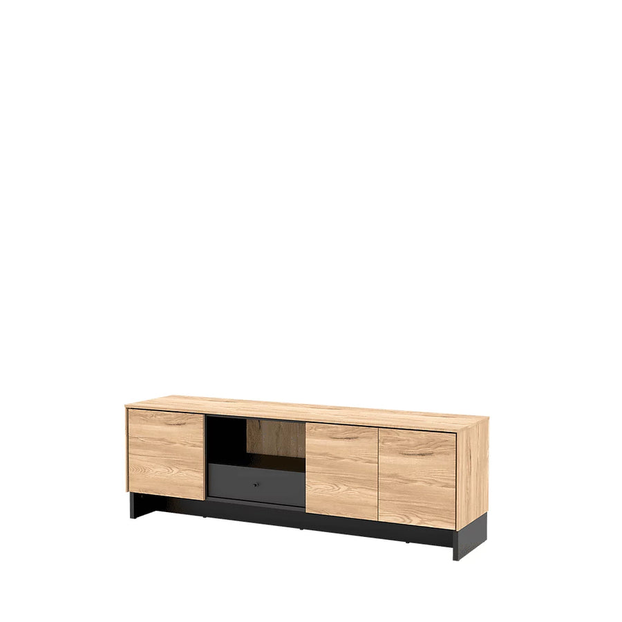 Nomad TV Cabinet with Open and Closed Compartments