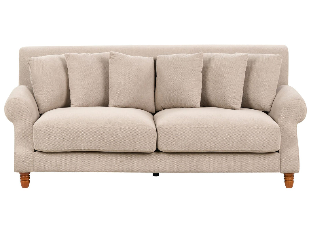 Eike 2 Seater Fabric Sofa Beige