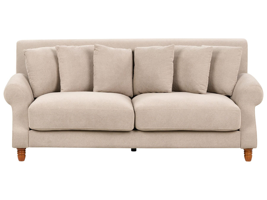 Eike 2 Seater Fabric Sofa Beige