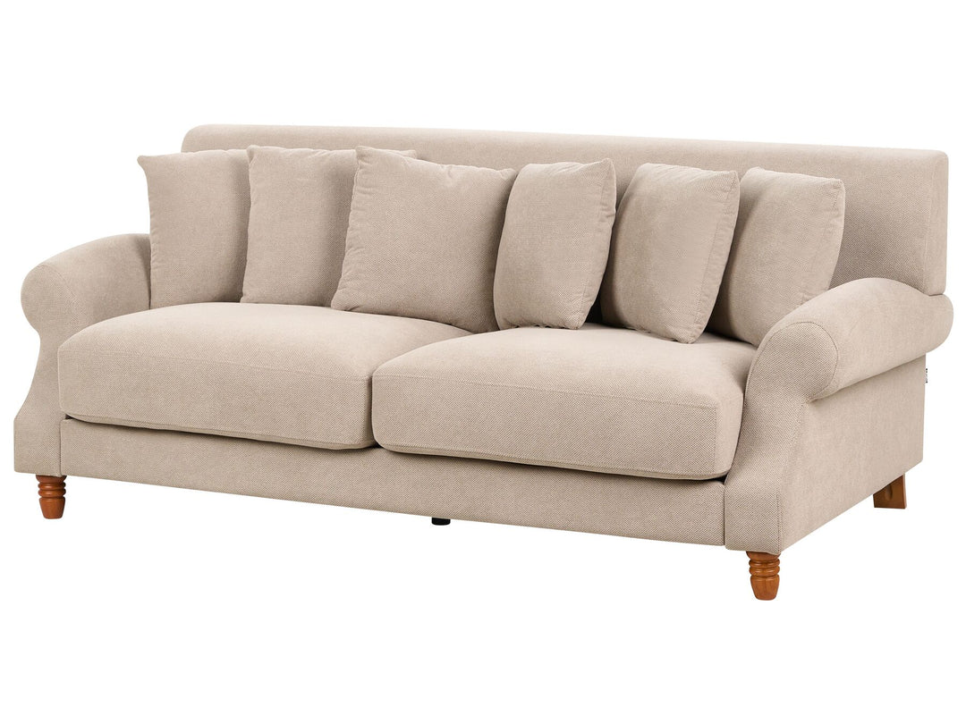 Eike 2 Seater Fabric Sofa Beige