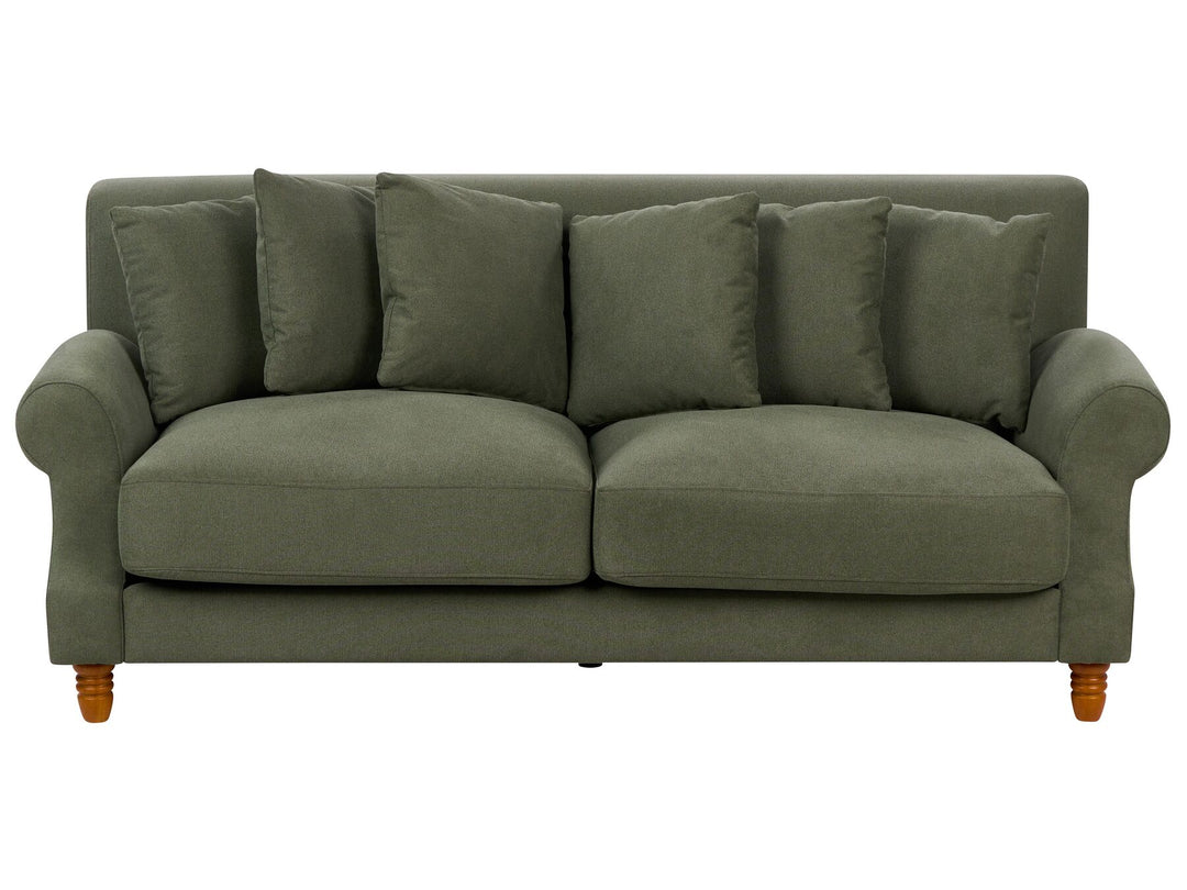 Eike 2 Seater Fabric Sofa Green