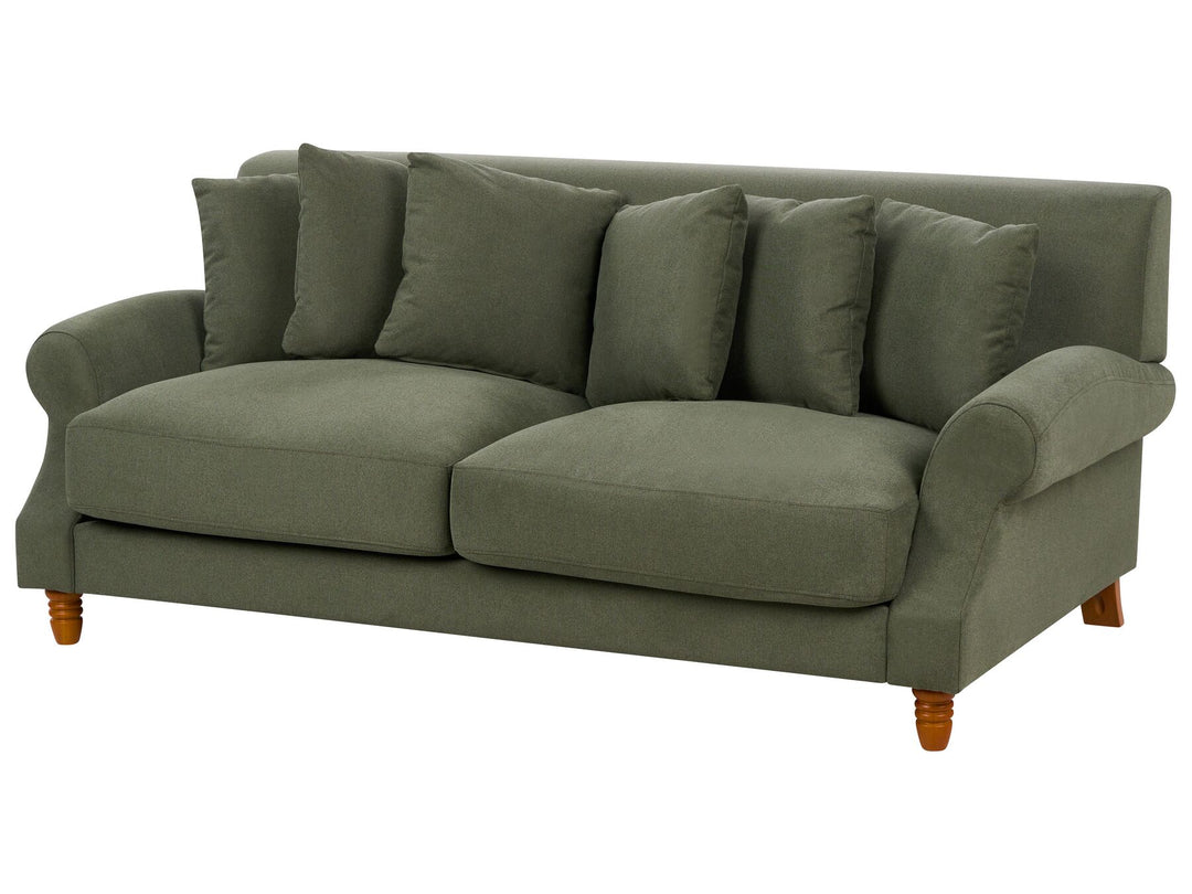 Eike 2 Seater Fabric Sofa Green