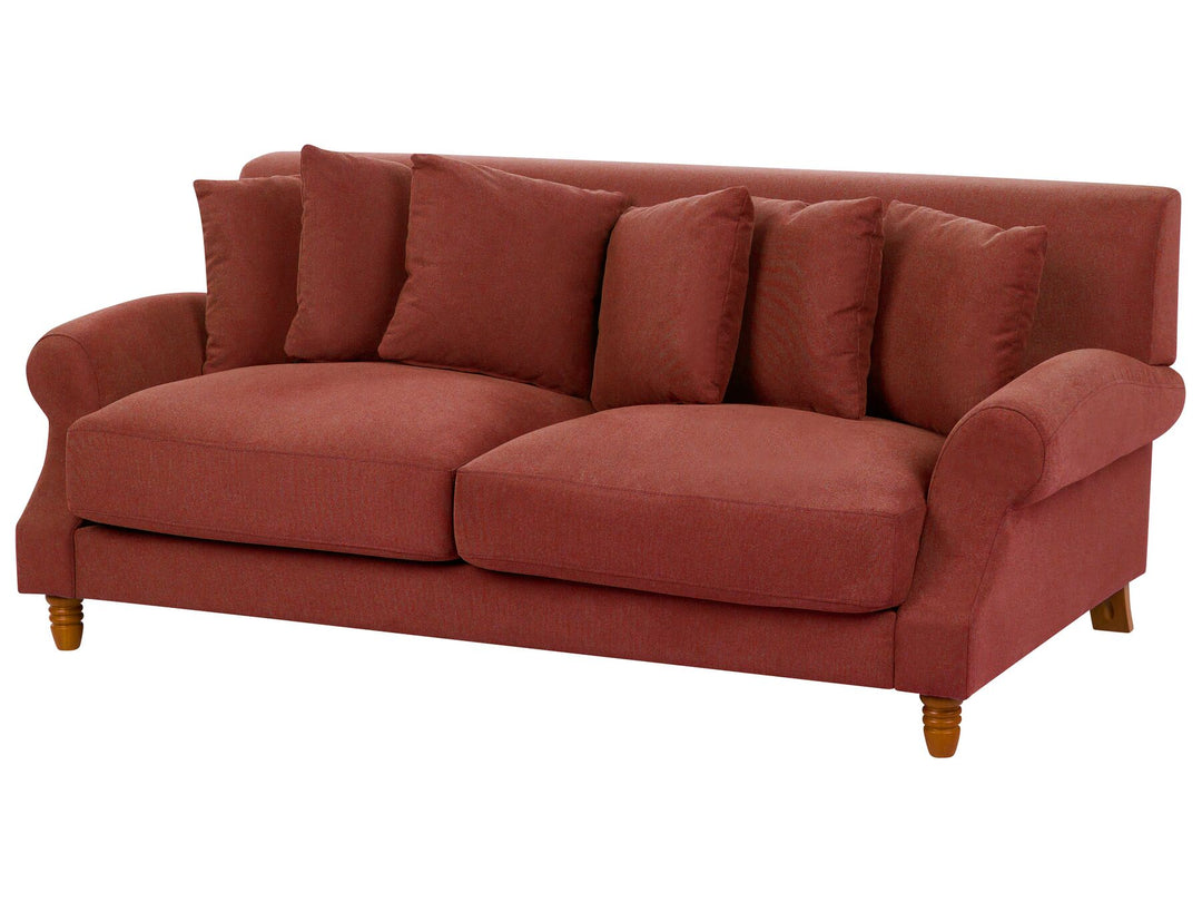 Eike 2 Seater Fabric Sofa Red