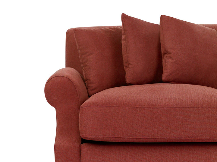 Eike 2 Seater Fabric Sofa Red