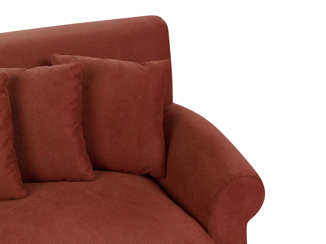 Eike 2 Seater Fabric Sofa Red