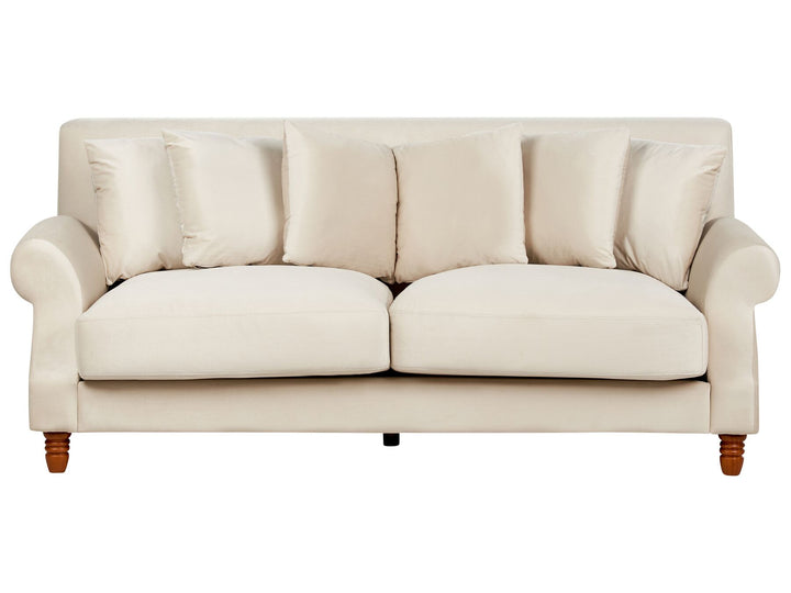 Eike 2 Seater Velvet Sofa Off-White