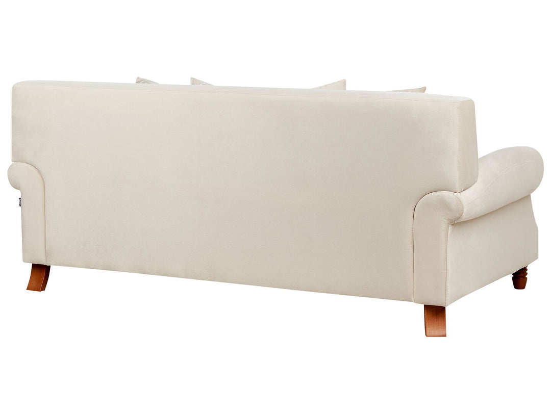 Eike 2 Seater Velvet Sofa Off-White