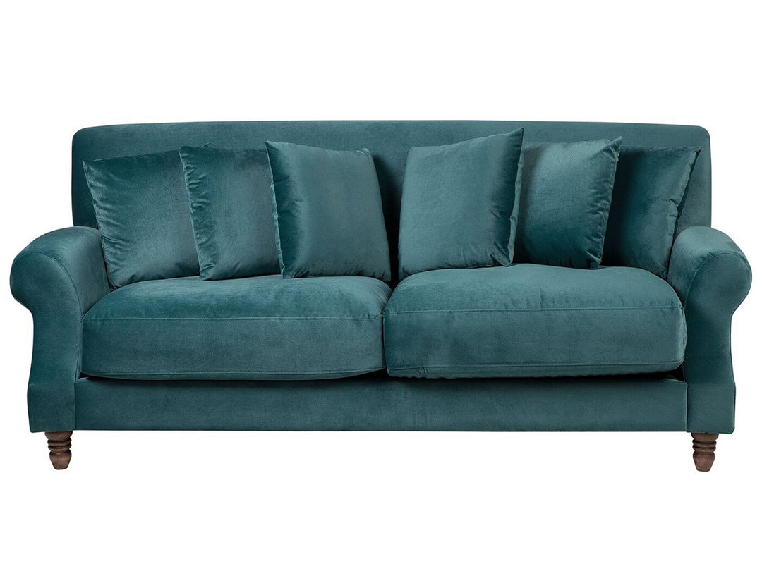 Eike 2 Seater Velvet Sofa Teal