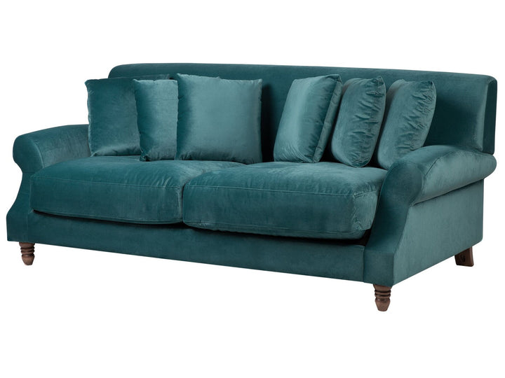 Eike 2 Seater Velvet Sofa Teal