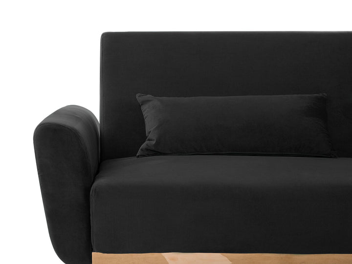 Eina 3 Seater Sofa Black Velvet