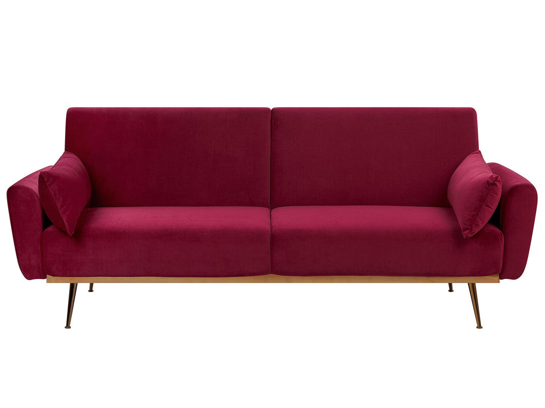 Eina 3 Seater Sofa Burgundy Velvet